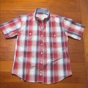 Roper Red Plaid Short-Sleeve Button-Down Shirt